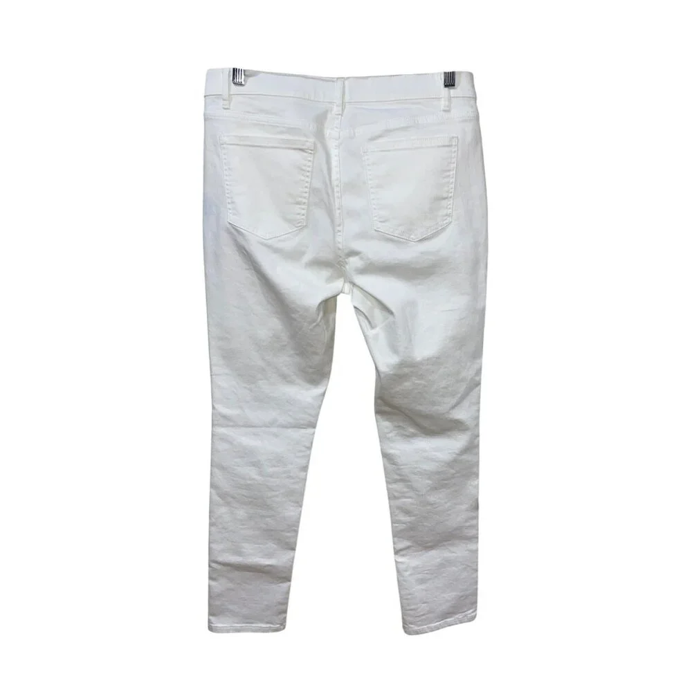 J.McLaughlin White Womens Skinny Fit Denim Pants Size 10